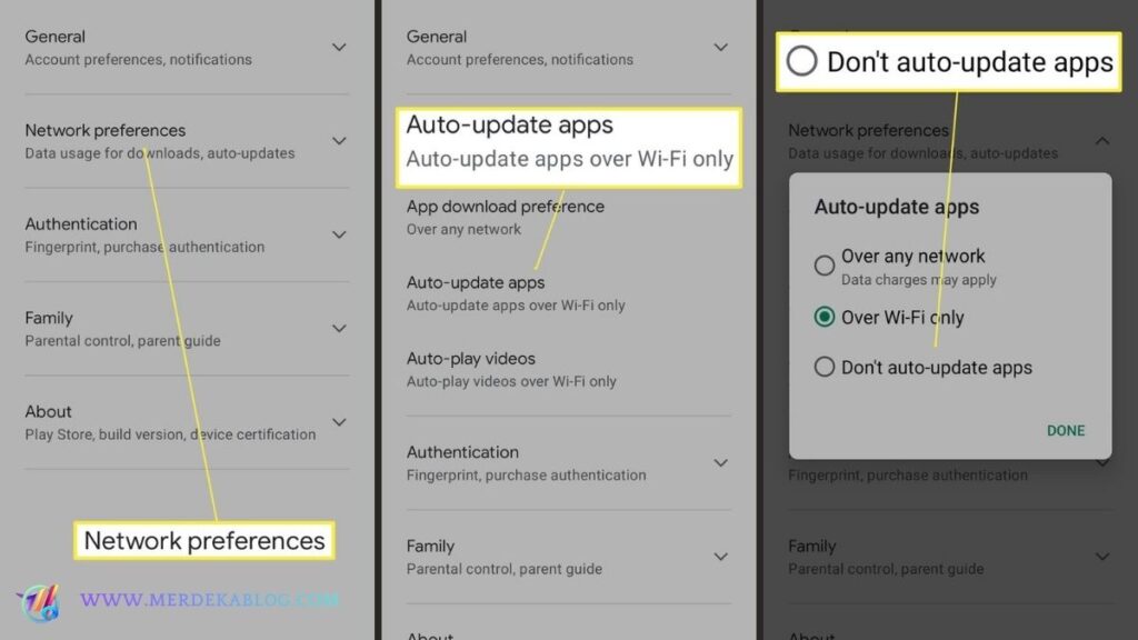 Cara Mematikan Update Otomatis di Play Store