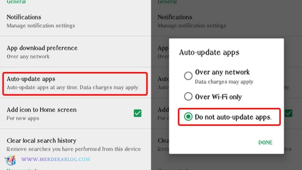 Cara Mematikan Update Otomatis di Play Store