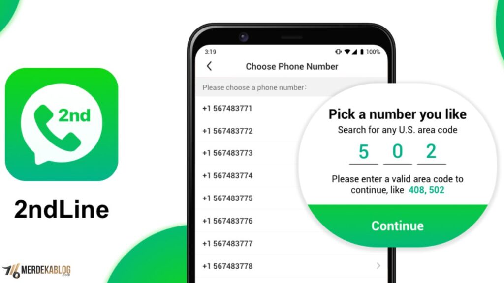 7 Rekomendasi Aplikasi Nokos Gratis yang Wajib Kamu Coba 2 2. 2nd Line – Nomor Kedua untuk Verifikasi Akun