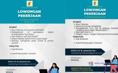 Lowongan Kerja Digital Marketing Specialist PT Tri Eka Petra Lestari Bandung Terbaru 2026