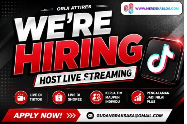 Lowongan Kerja Host Live Streaming Oriji Attires Bandung Terbaru