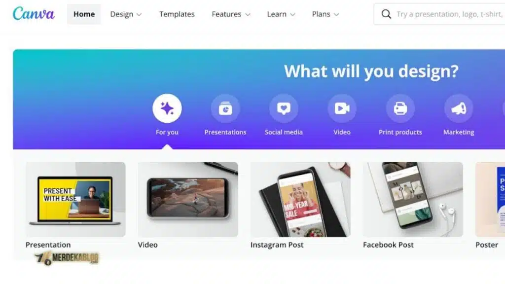 AI Pembuat Presentasi Otomatis, Cara Membuat Slide Profesional dalam Hitungan Menit 4 Langkah 1 untuk Cara Membuat Presentasi dengan Canva AI